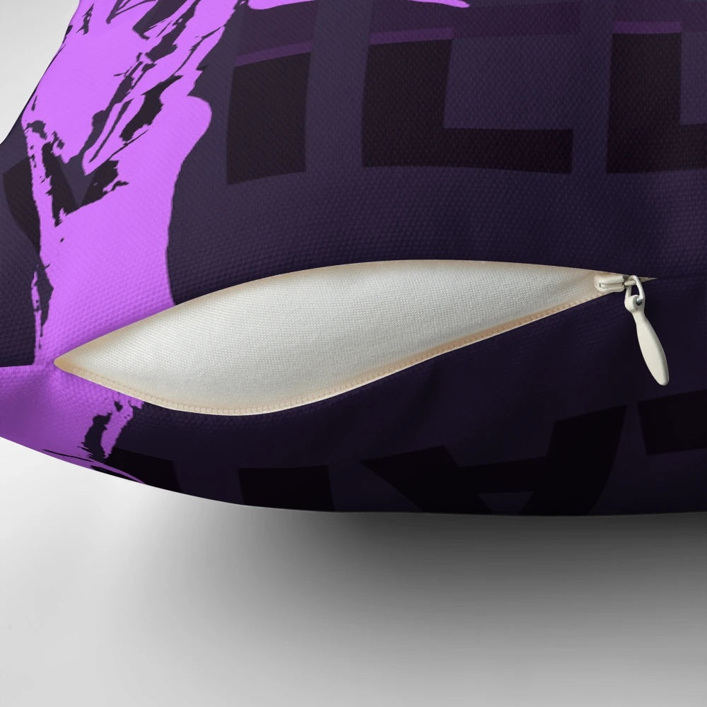 Villain! League of Legends KDA Pillow featuring Evelynn, Akali, Ahri, and Kai'Sa