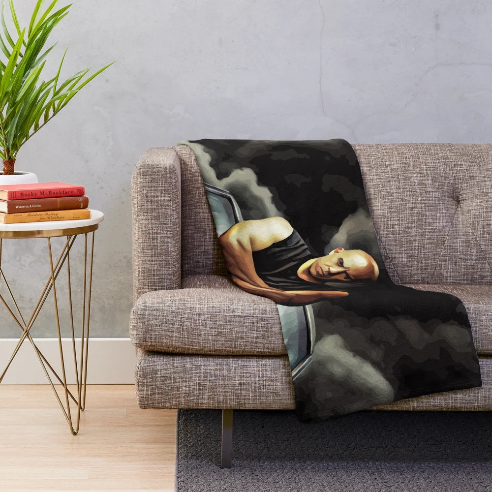 Vin Diesel Inspired Fast and Furious Plush Blanket