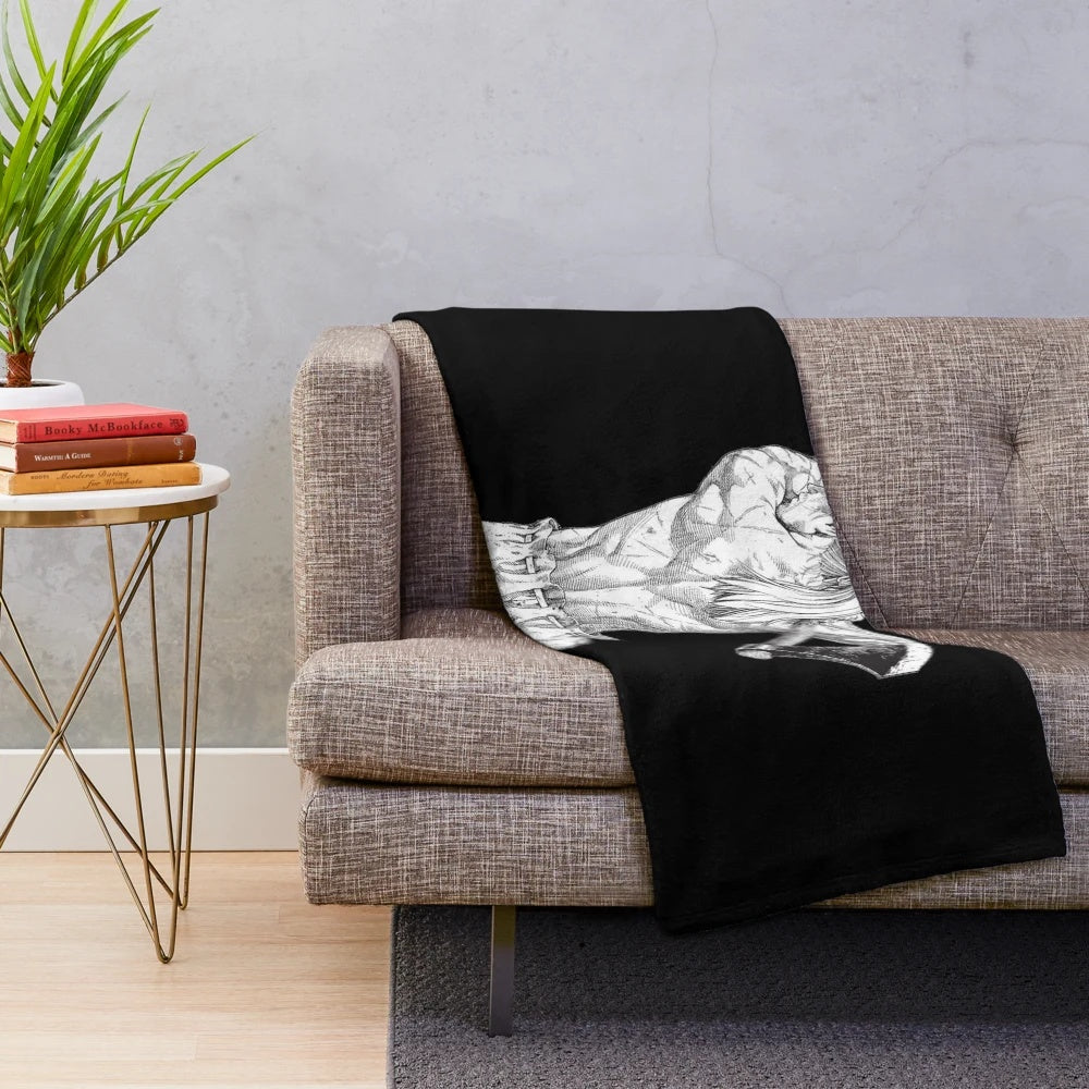 Vinland Saga inspired plush blanket featuring Thorfinn