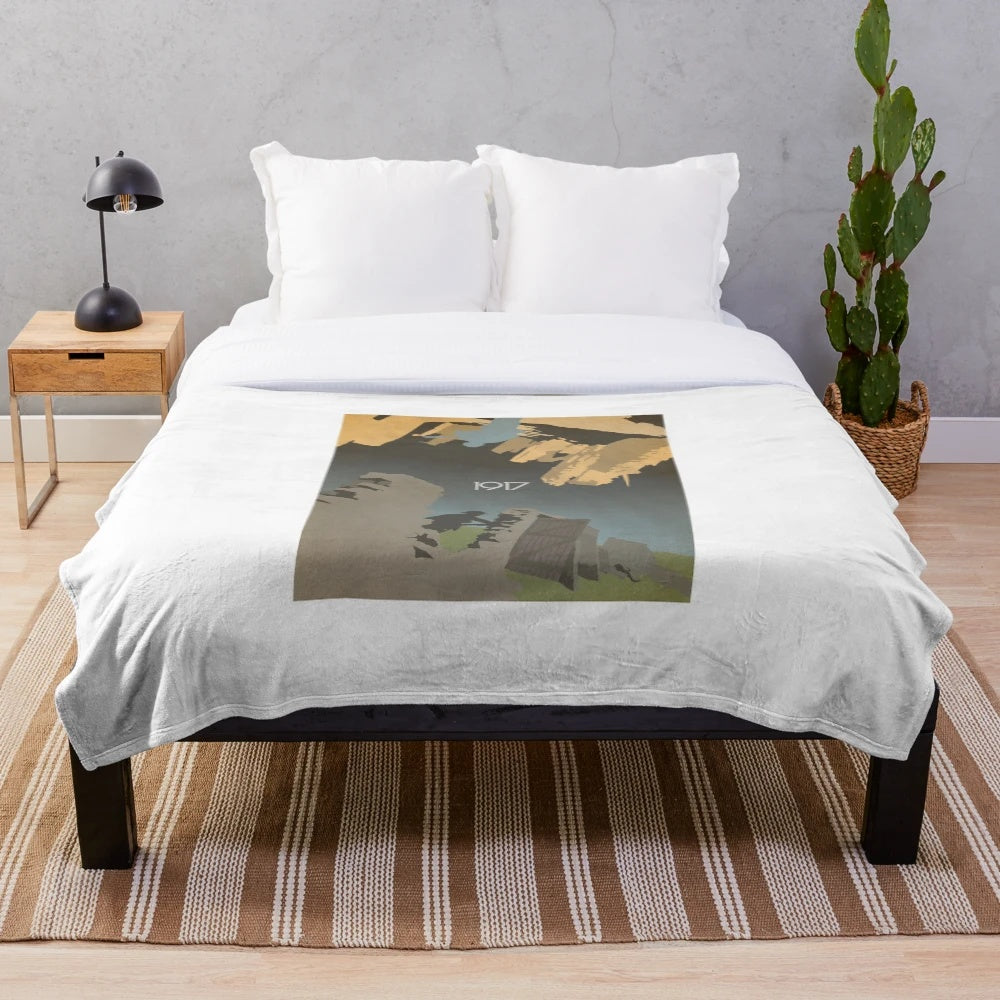 Soft and cozy plush blanket featuring the 1917 movie poster design