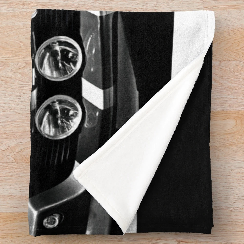 Vintage 1967 Ford Mustang Shelby GT 500 Plush Blanket