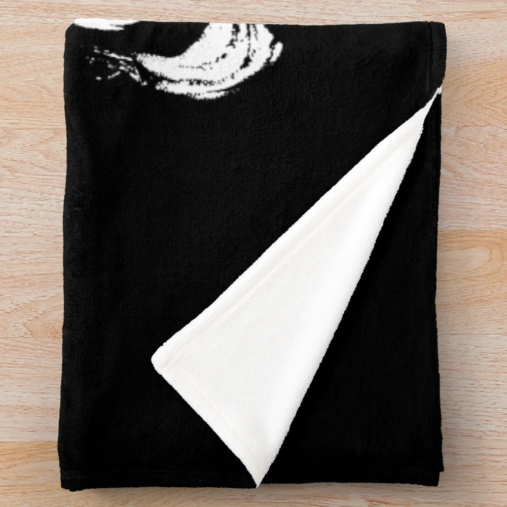 Vintage 1974 KISS plush blanket featuring the classic KISS band logo and imagery