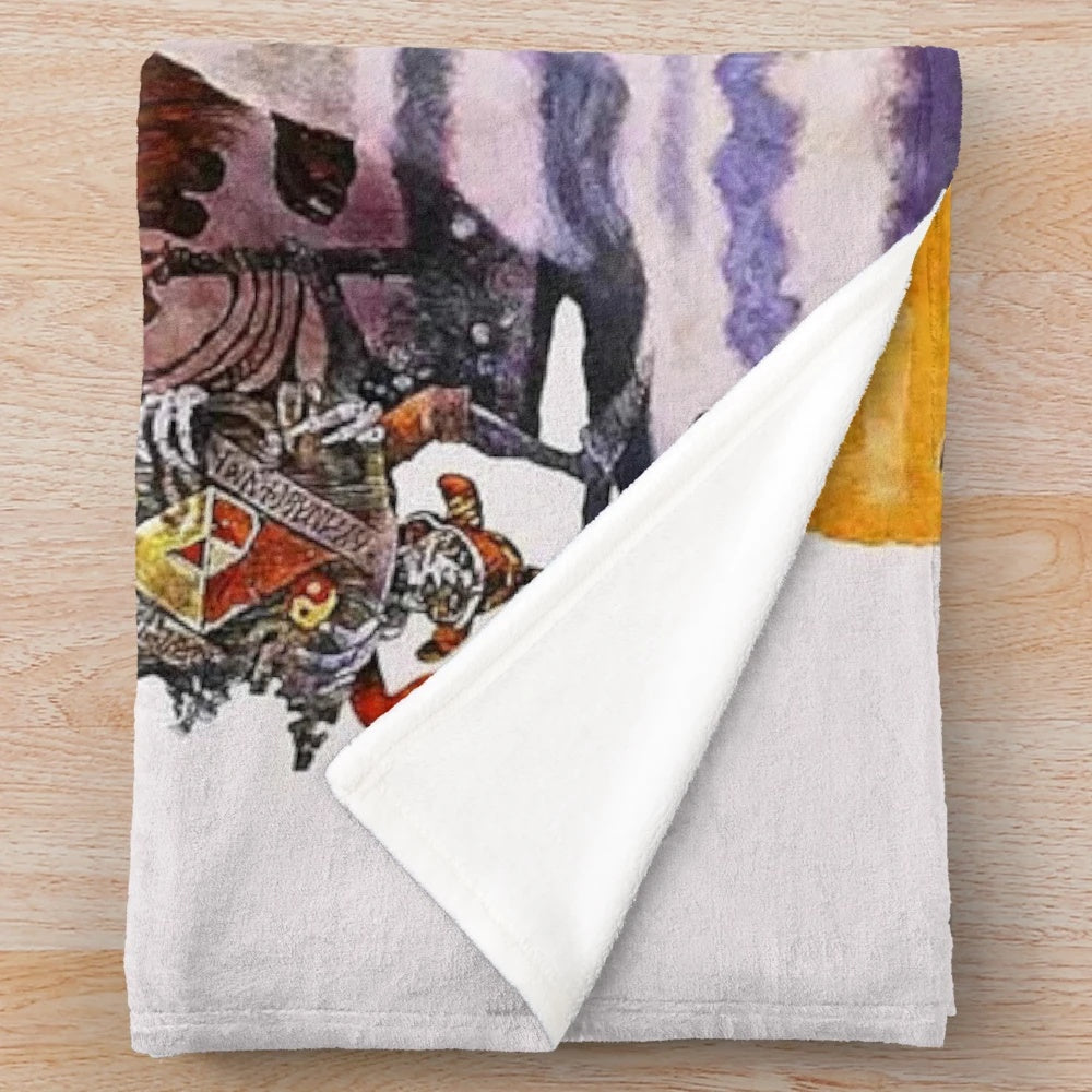 Labyrinth 1980s movie inspired plush blanket
