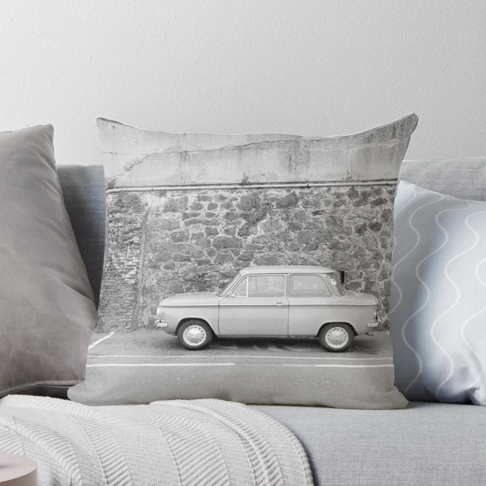 Vintage 2013 NSU Prinz car pillow in a classic German automotive design