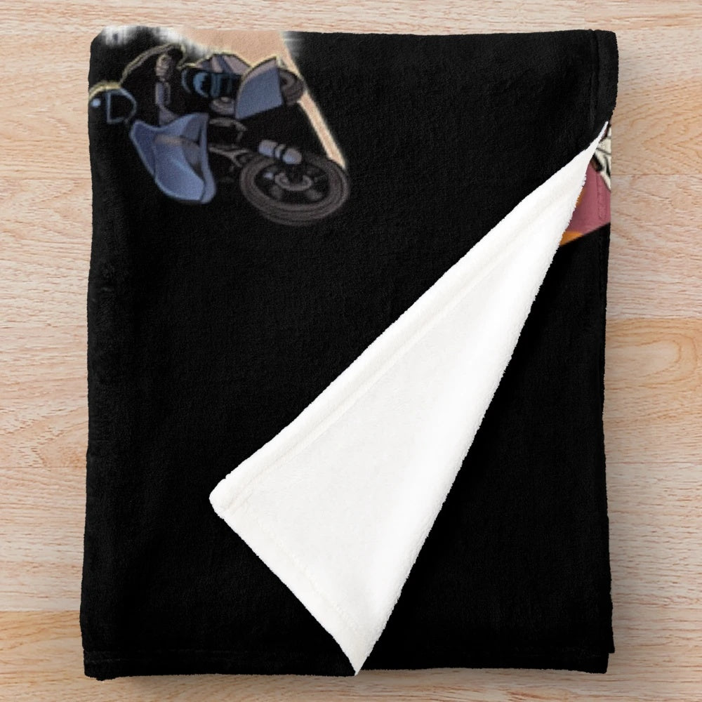 80s plush blanket featuring classic 1980s TV show and movie characters