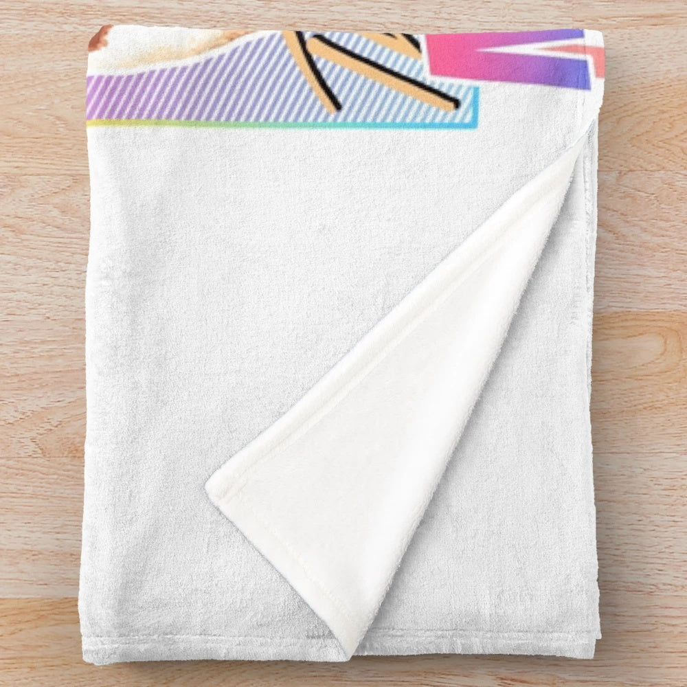 Magnum P.I. inspired 80s style plush blanket