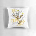 Vintage animated romantic fantasy cartoon design on a plush throw pillow