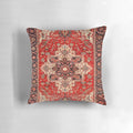 Vintage antique Persian serapi rug print pillow