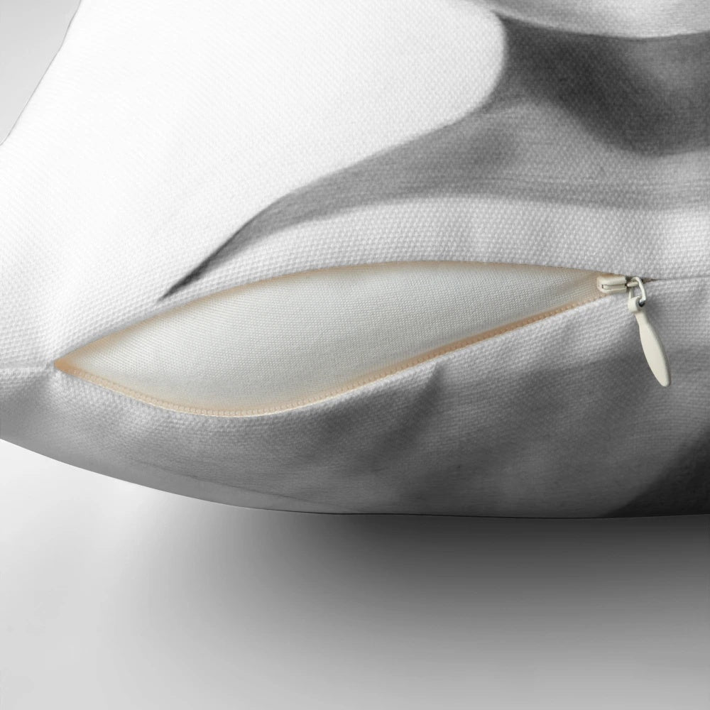 Vintage Audrey Hepburn Pencil Drawing Pillow featuring a classic portrait of the iconic 1960s style icon