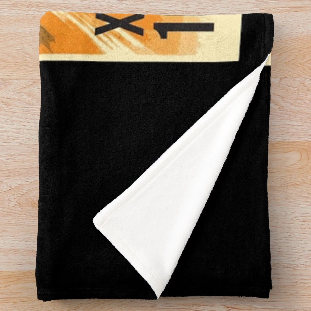 Vintage auto racing print plush blanket