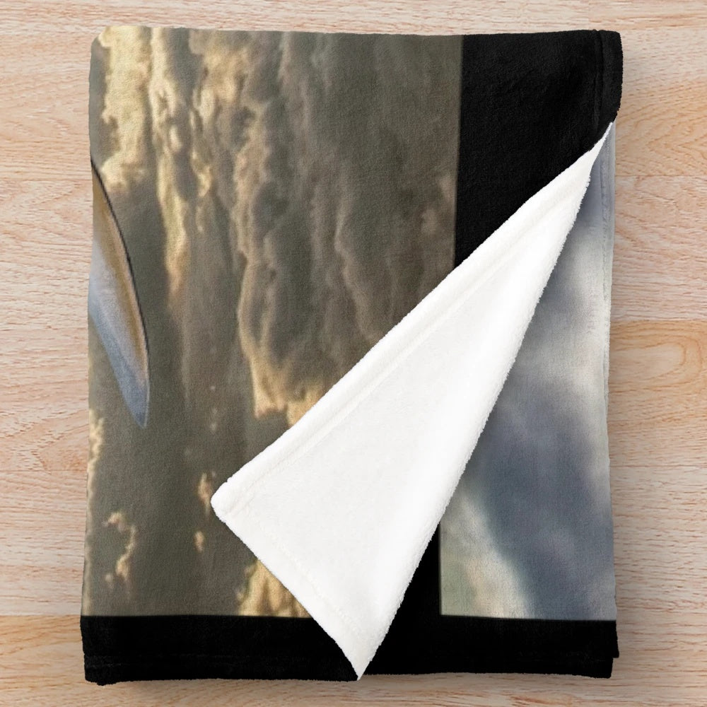 Cozy Avro Lancaster inspired plush blanket for vintage aviation enthusiasts
