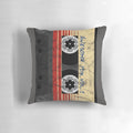 Vintage-style Awesome Mixtape Vol. 1 pillow featuring Guardians of the Galaxy and other Marvel superheroes
