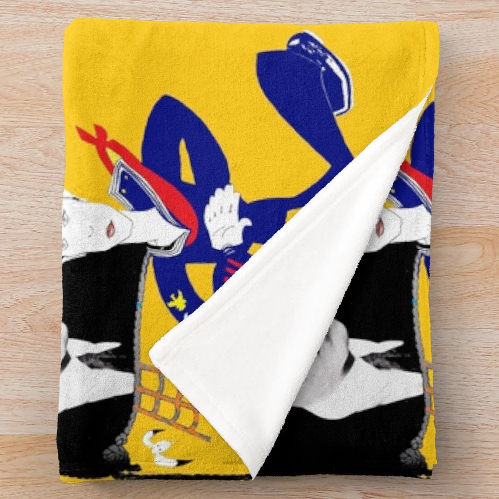 Buster Keaton "The Navigator" classic comedy plush blanket