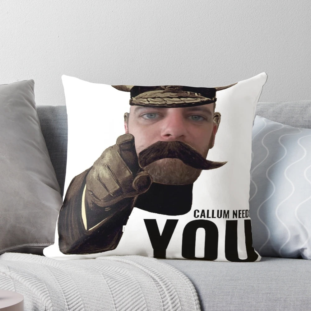 Vintage Callum's Corner World War 2 Propaganda Pillow