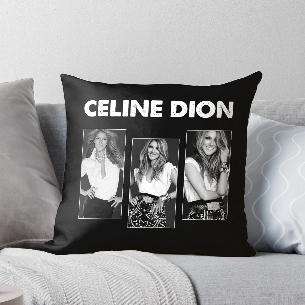 Vintage Celine Dion 3 Panels Music Fan Gifts Pillow with Titanic Movie Inspired Design
