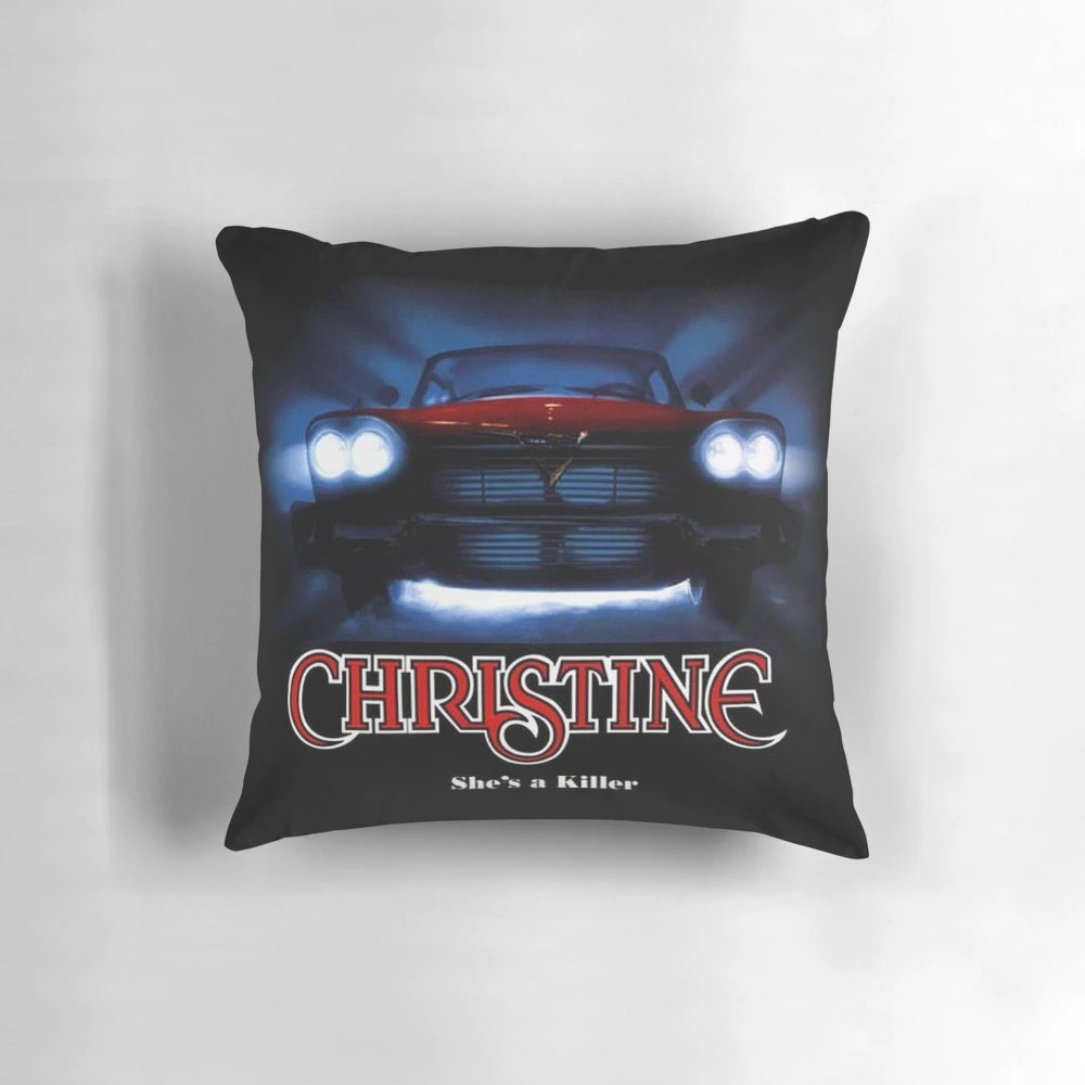 Throw pillow featuring the iconic car from the horror movie Christine