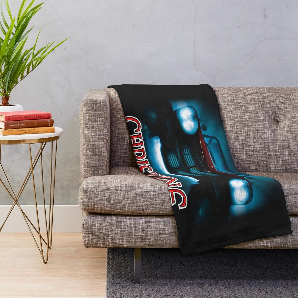 Vintage Christine movie car plush blanket