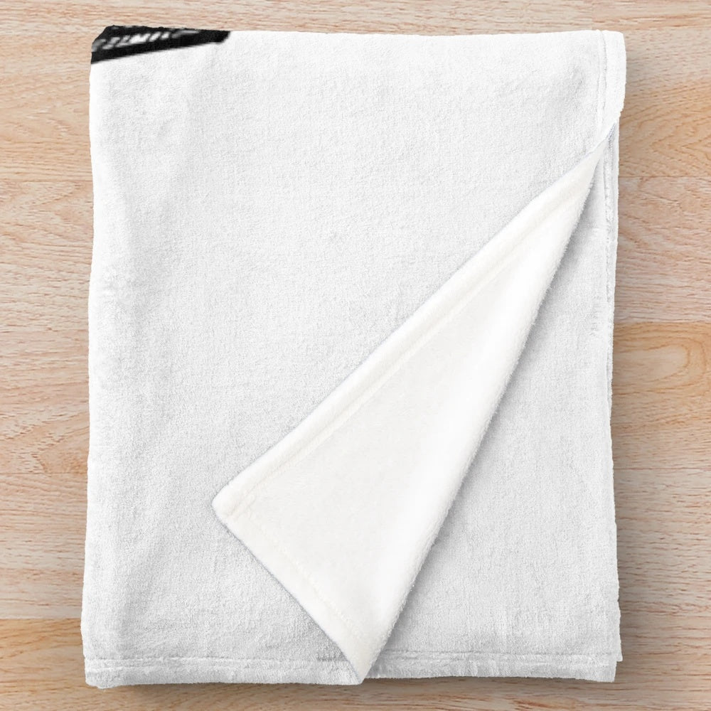 Vintage-style hand-drawn cinema lover plush blanket