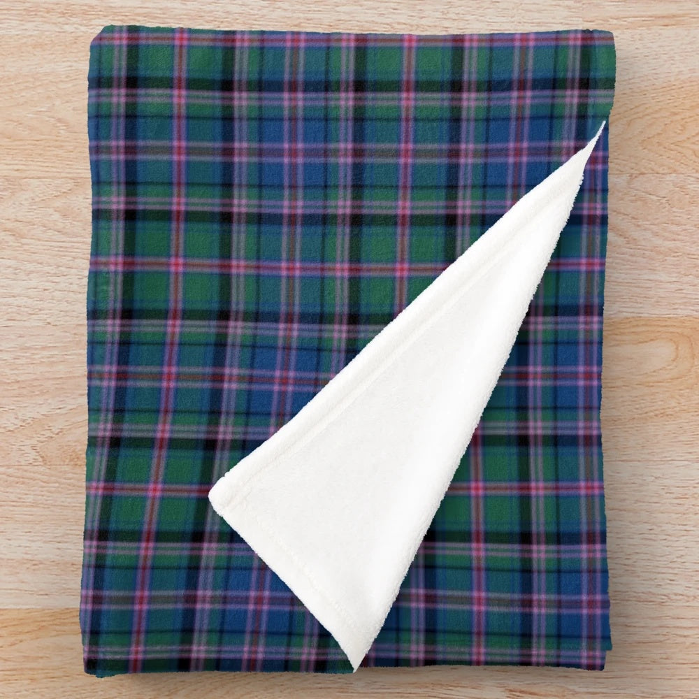 Vintage Clan Cooper Tartan Plush Blanket