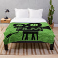 Vintage classic movies cinema camera plush blanket