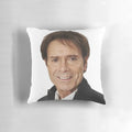 Vintage Cliff Richard photo collage printed on a soft, plush pillow.