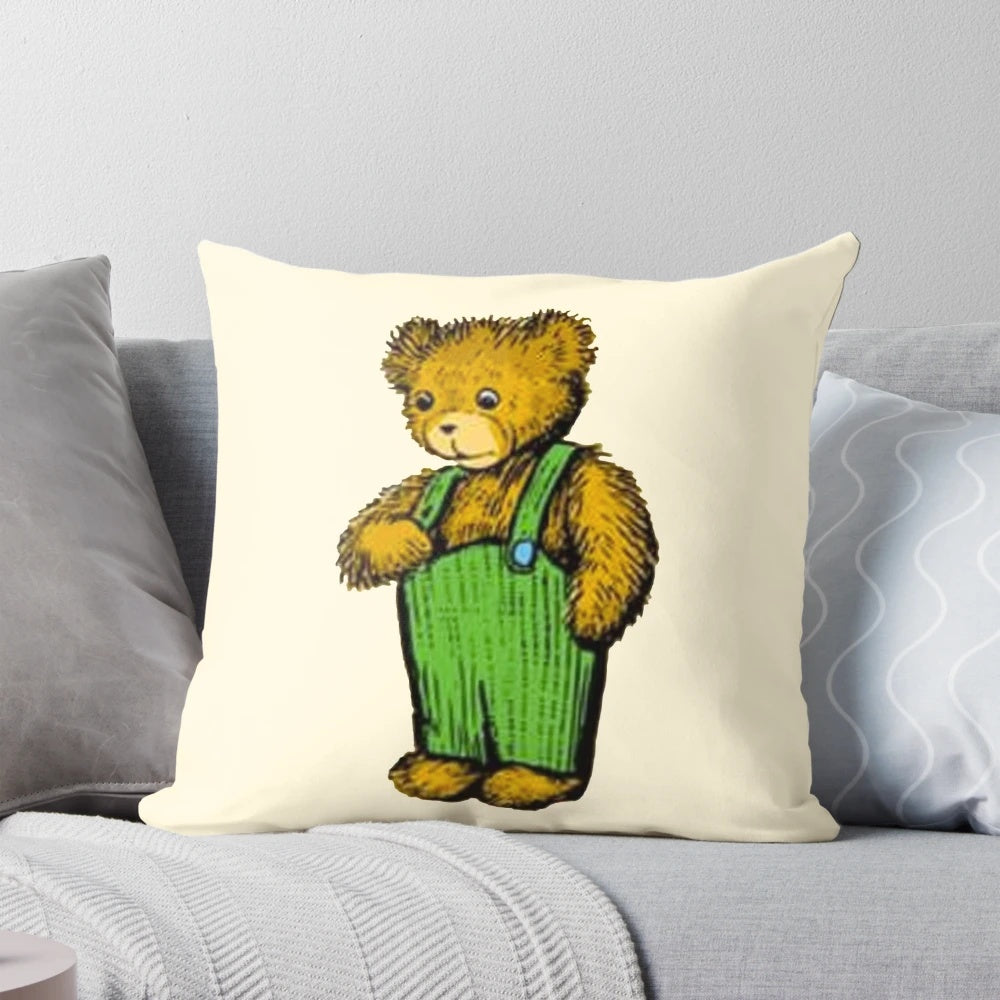 Vintage corduroy teddy bear with a soft, classic design