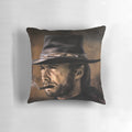 Vintage cowboy portrait illustration with Clint Eastwood-inspired design