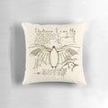 Vintage Da Vinci Vitruvian Penguin Pillow with Wings and Artistic Design