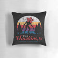 Vintage-style distressed Demogorgon design pillow featuring the iconic monster from the popular Netflix series Stranger Things.