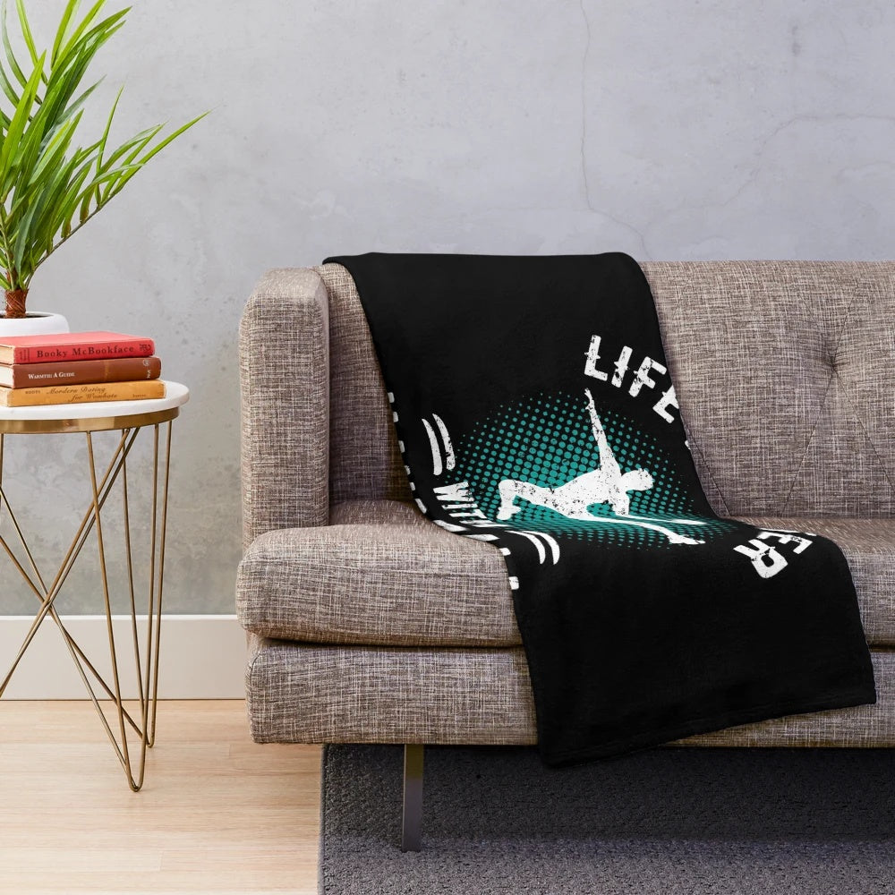 Vintage distressed handball plush blanket