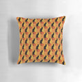 Vintage distressed pillow featuring the iconic "Tournee Du Chat Noir" black cat image