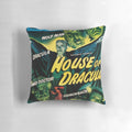 Vintage horror movie Dracula 1945 film-inspired throw pillow