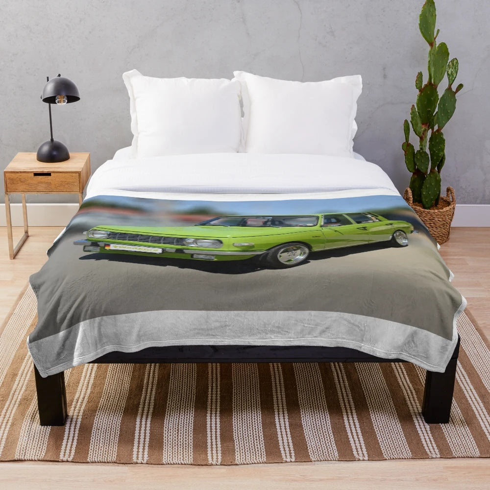 Wartburg 353 vintage car plush blanket