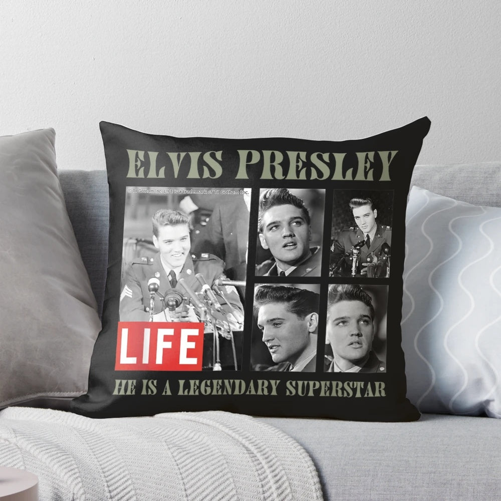 Vintage Elvis Presley Picture Collection Pillow