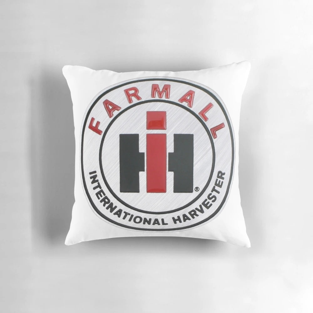 Farmall tractor pillow, vintage farming equipment, international harvester home decor