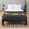 Plush blanket featuring a classic S1 rally car design