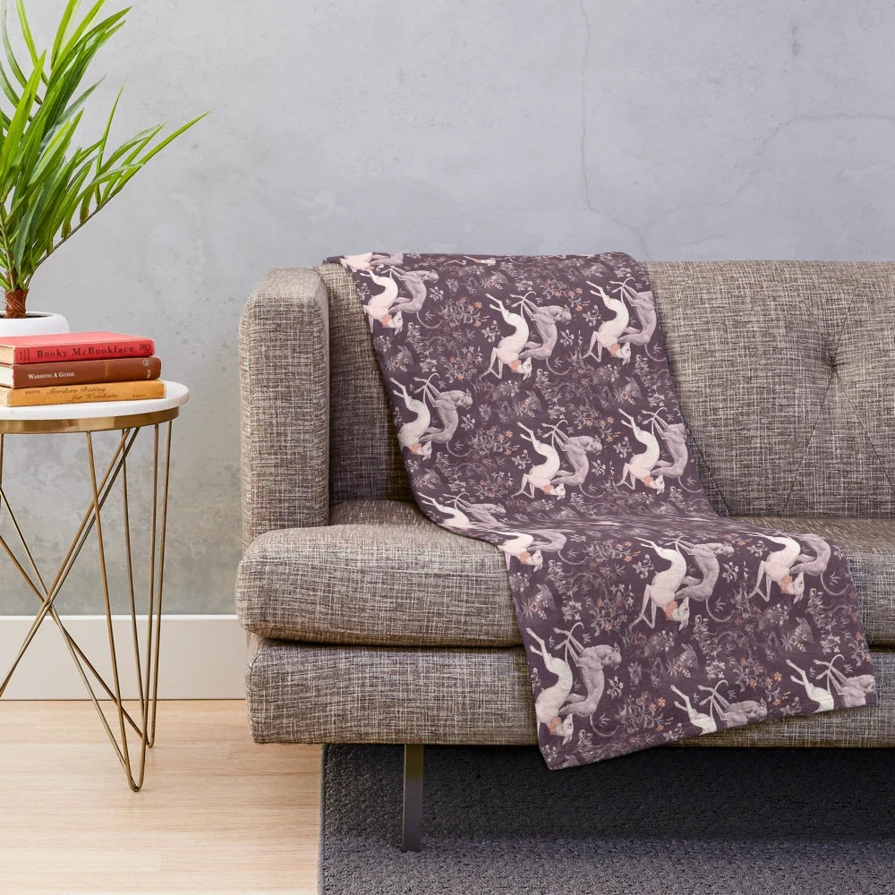 Greyhound dog breed tapestry plush blanket
