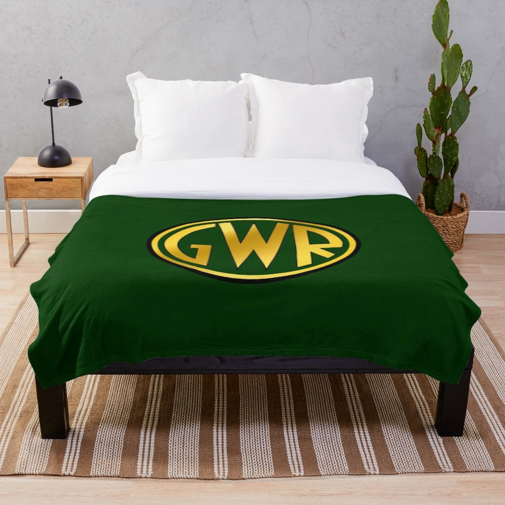 Vintage GWR Roundel or Shirt Button Plush Blanket