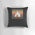 Vintage cotton pillow featuring the "Da Da Da Dat Da" chorus from the musical "Hamilton