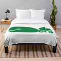 Vintage Hartford Whalers Retro Plush Blanket