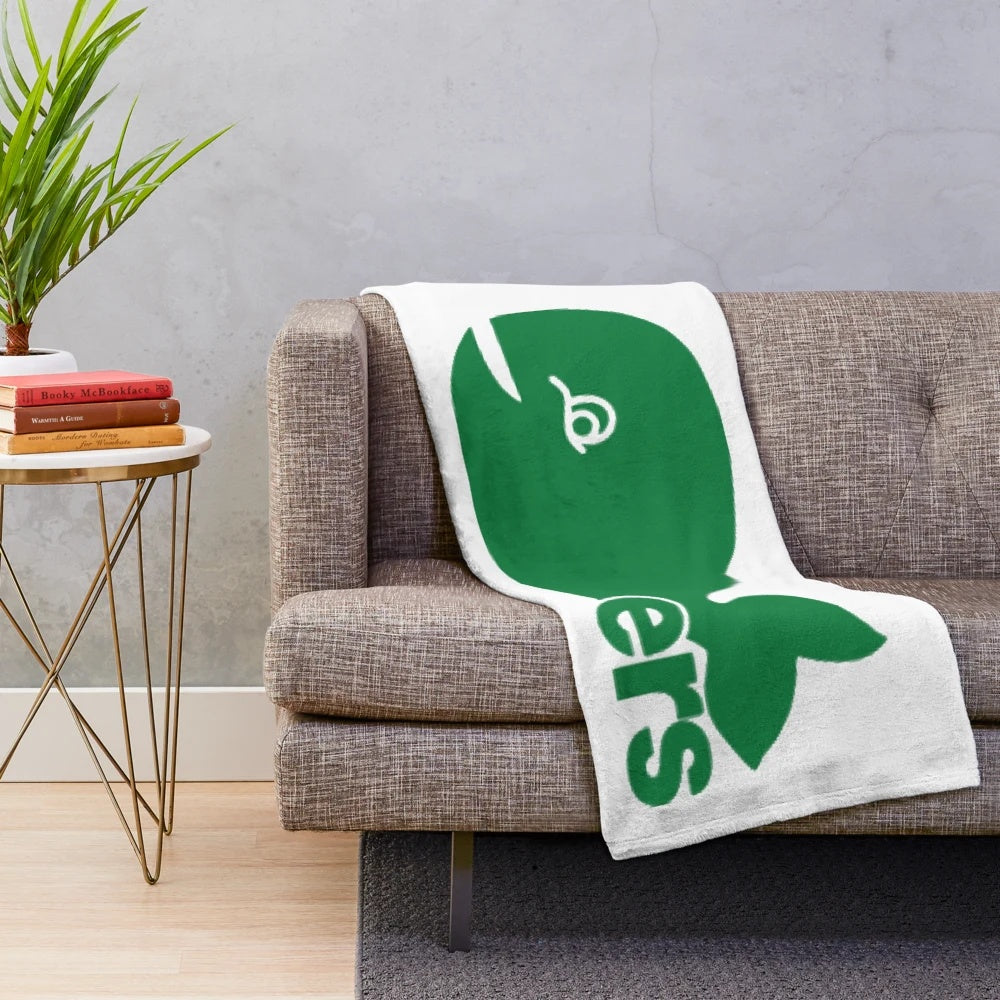Vintage Hartford Whalers Retro Plush Blanket