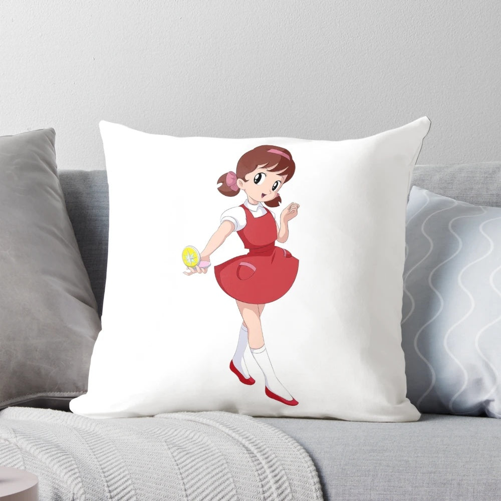 Himitsu no Akko-chan vintage manga character pillow