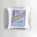 Holden Bible Pillow featuring a retro blue manual transmission car