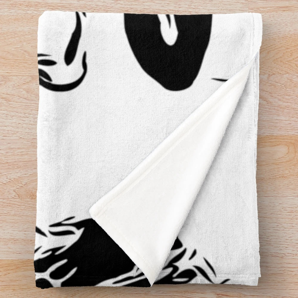 Vintage-inspired plush blanket featuring the iconic Bette Davis from the classic 1960s horror film "What Ever Happened to Baby Jane?