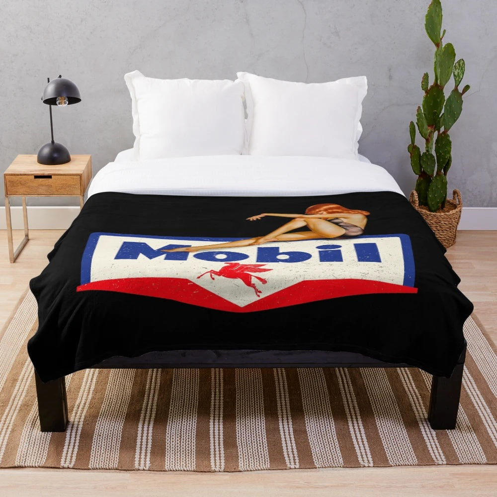 Vintage Hot Rod Plush Blanket