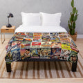 Humphrey Bogart movie poster inspired plush blanket