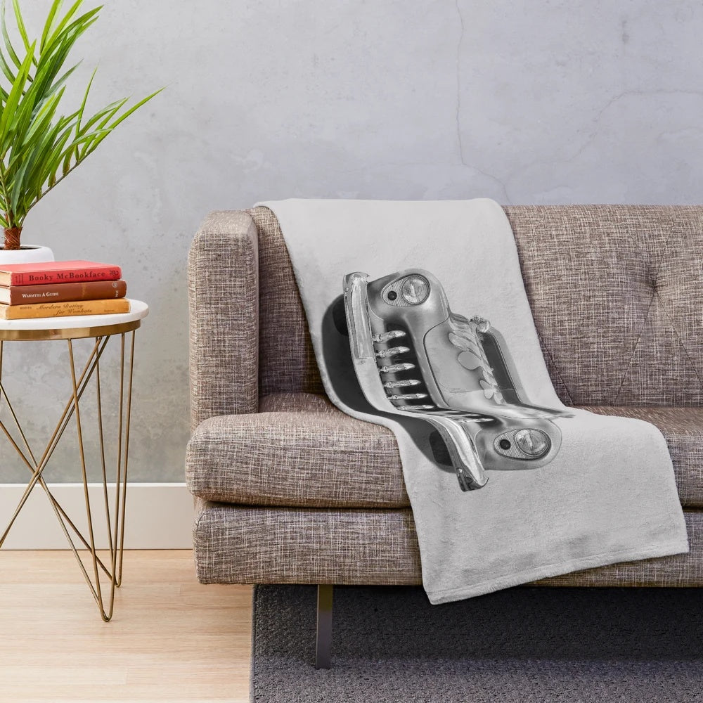 Vintage 1950 Mercury Cruiser plush blanket