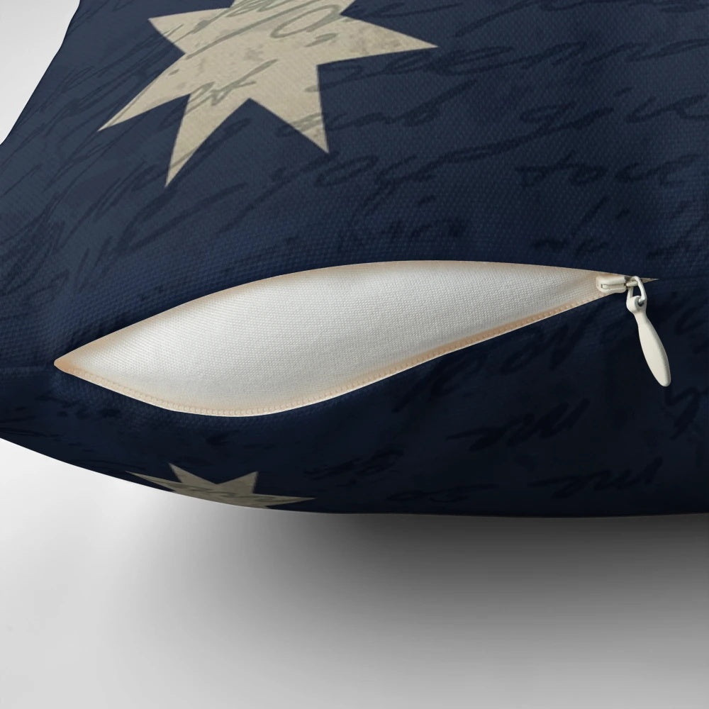 Vintage Australian flag printed on a decorative throw pillow