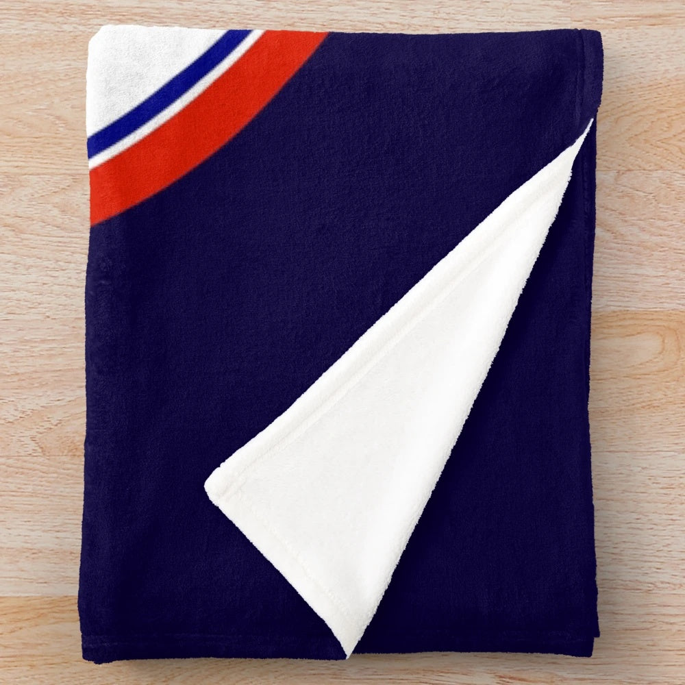 Vintage-inspired plush blanket featuring the Hudson Sales and Service logo