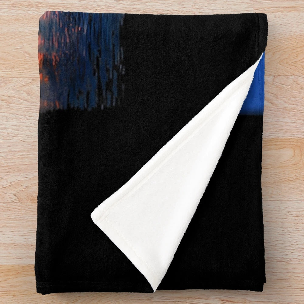 Vintage-inspired Backstreet Boys plush blanket featuring the band's iconic album art